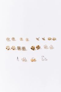 GOLD/CREAM Assorted Stud Earring Set, image 1