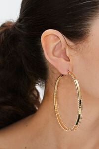 Tiered Oversized Hoop Earrings, image 1