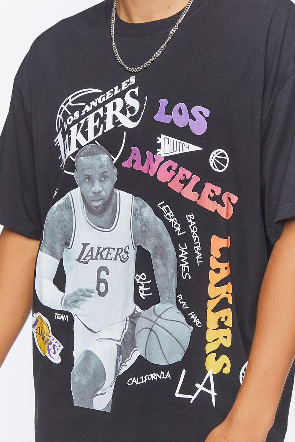 Lebron James Los Angeles Lakers shirt medium NBA Vintage Look Graphic Tee