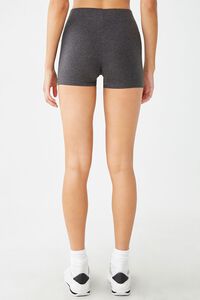 CHARCOAL Cotton-Blend 3-Inch Biker Shorts, image 3