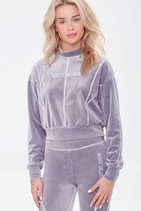 GREY Embroidered Mont Blanc Pullover, image 1