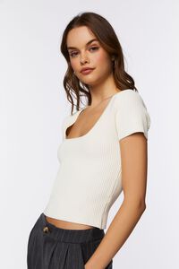 Ribbed Sweater-Knit Top, image 2