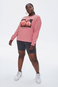Plus Size Floral Long-Sleeve Tee, image 4