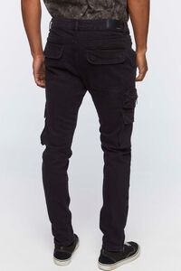 WASHED BLACK Slim-Fit Cargo Jeans, image 4