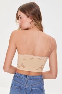 KHAKI Embroidered Floral Lace Cami, image 3