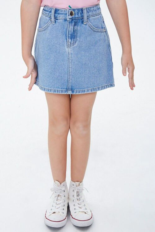 LIGHT DENIM Girls Denim A-Line Skirt (Kids), image 2