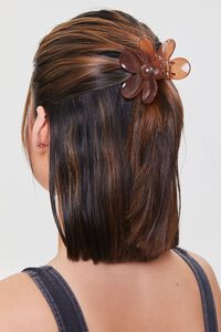 BROWN Flower Hair Claw Clip, image 2