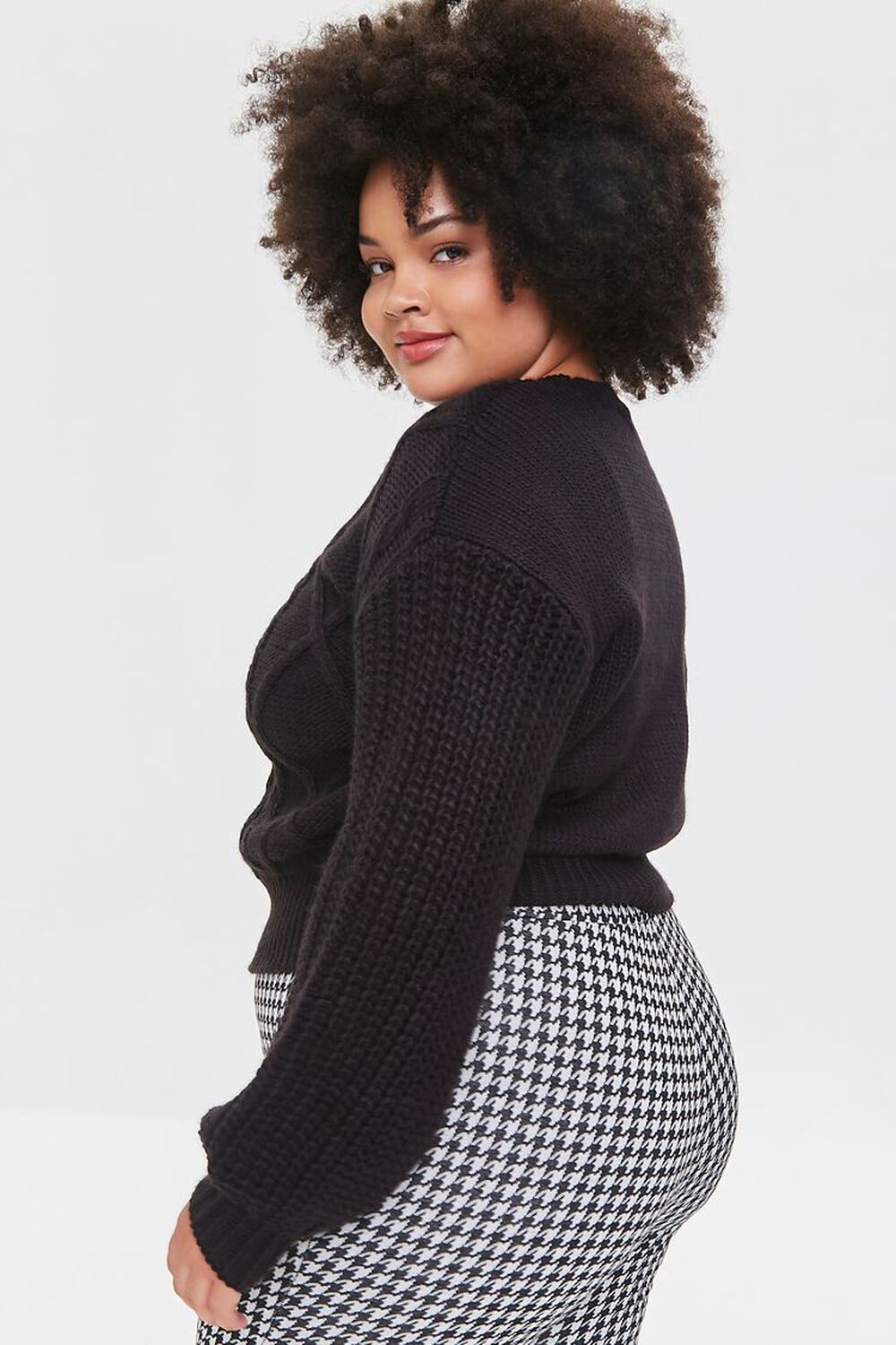 Plus Size Cable Knit Sweater, image 2