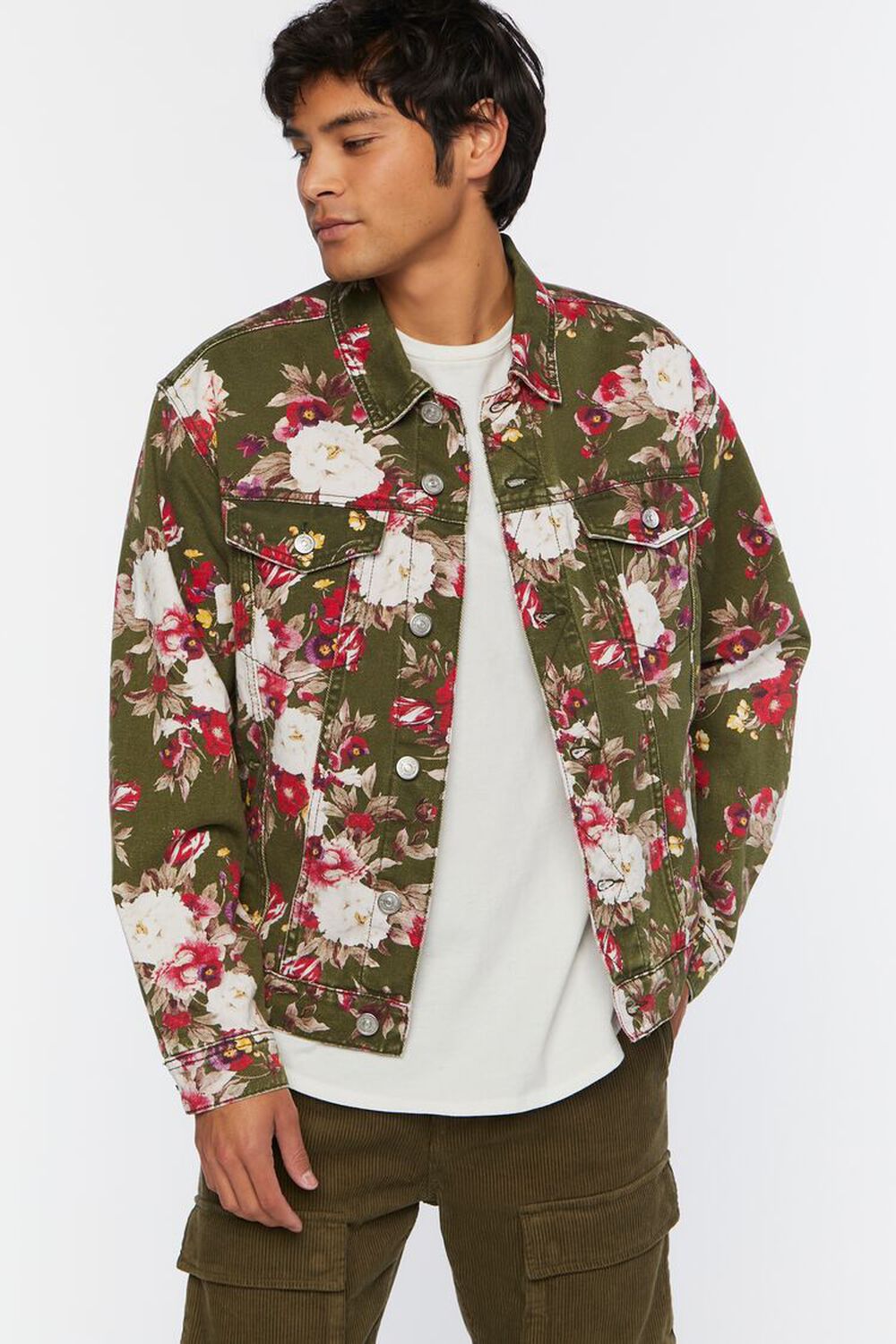 Mixed Floral Trucker Jacket - Ready to Wear