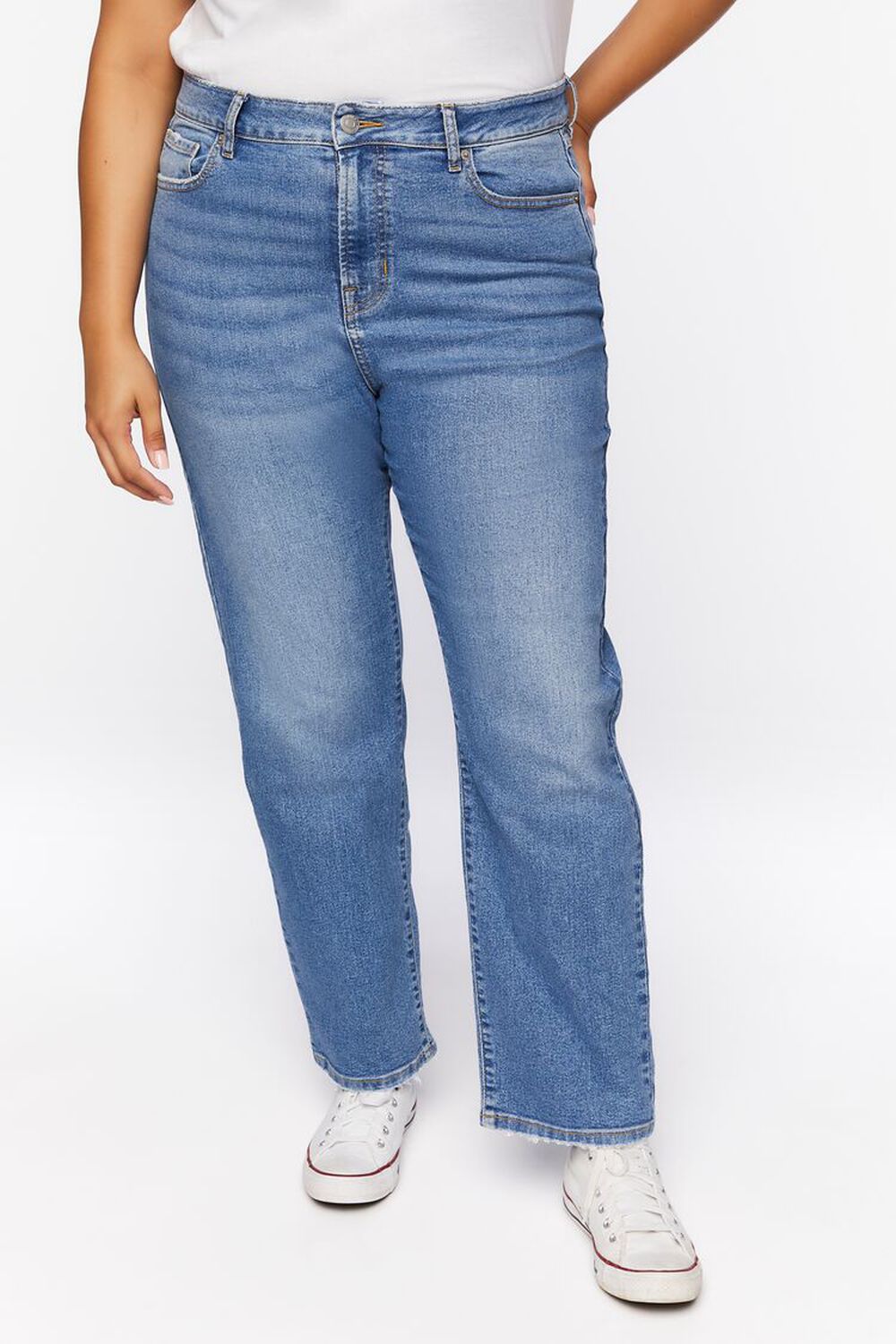 Plus Size High-Rise Slim Straight-Leg Jeans, image 2