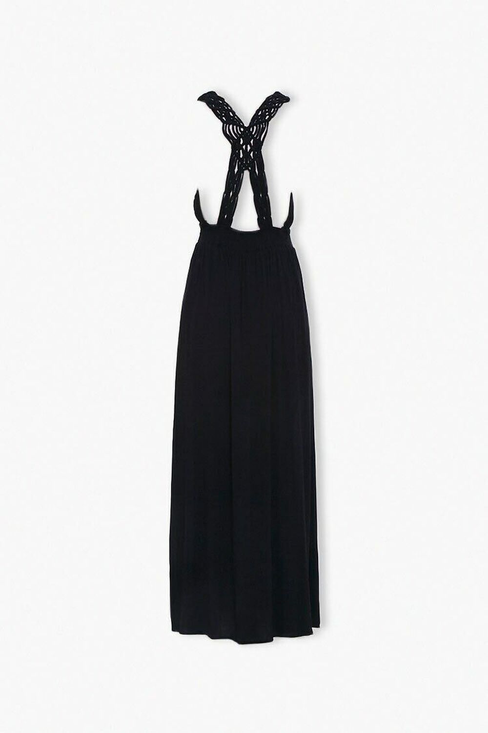 BLACK Macrame Maxi Dress, image 3