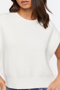 CREAM Sweater-Knit Cap Sleeve Top, image 5