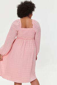 ROSE Plus Size Sweetheart Midi Dress, image 3