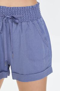 STEEPLE GREY Drawstring Paperbag Shorts, image 6