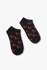 Cherry Print Ankle Socks, image 1