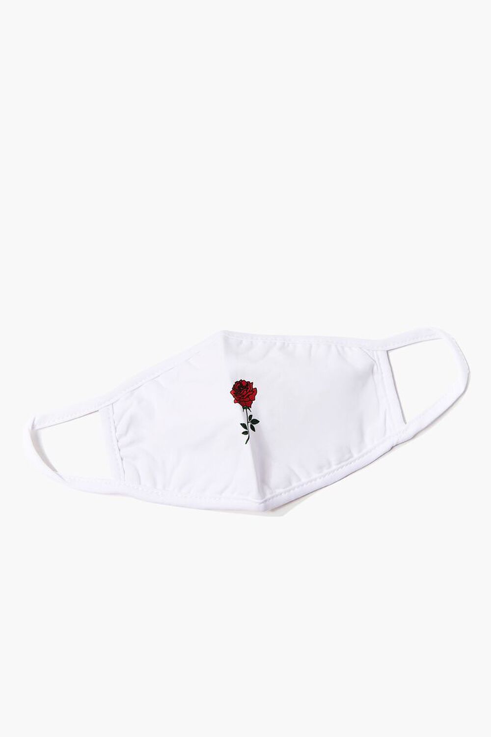 Men Embroidered Rose Graphic Face Mask, image 1