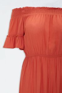 RUST Plus Size Off-the-Shoulder Maxi Dress, image 3