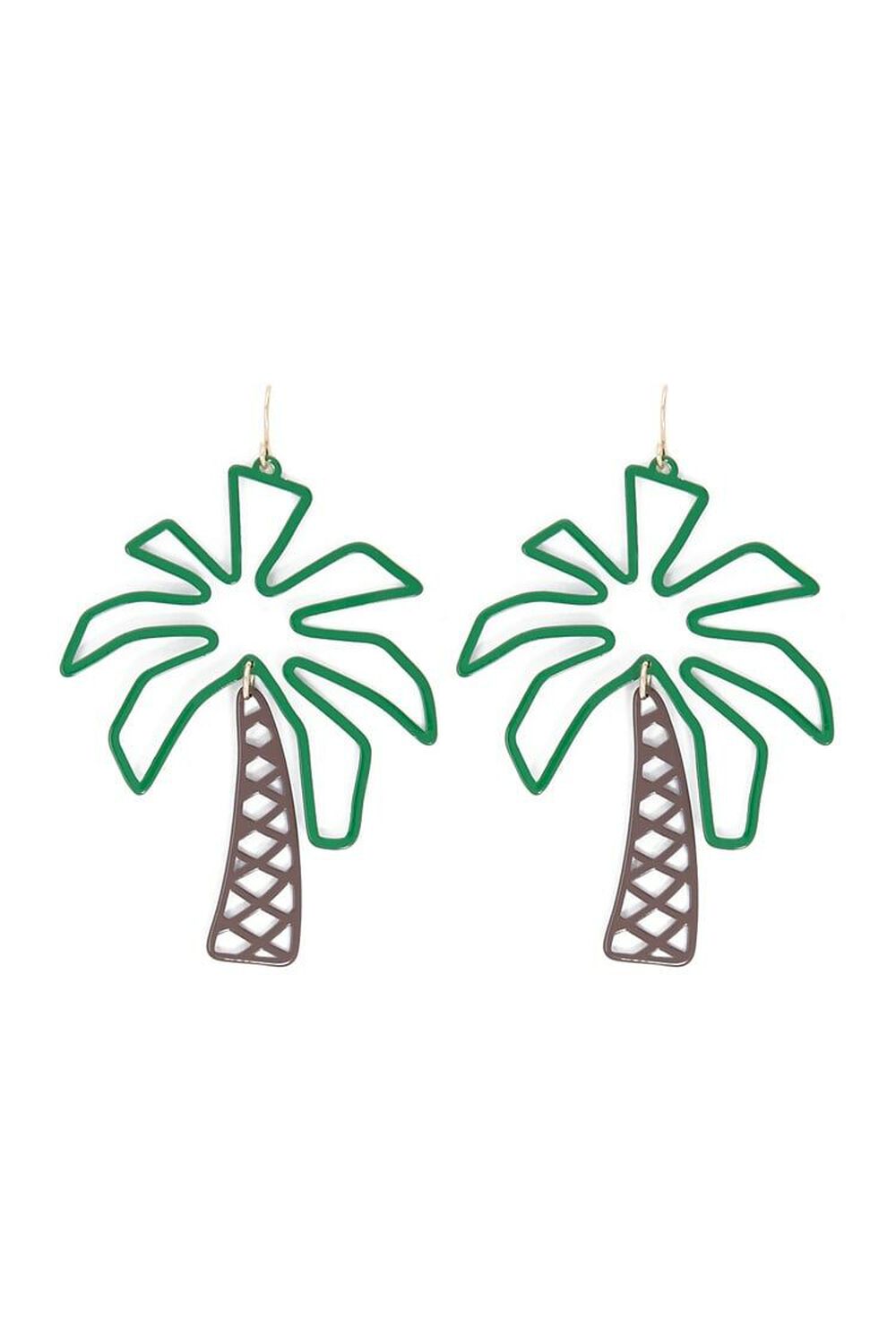 Palm Tree Drop Earrings, image 1