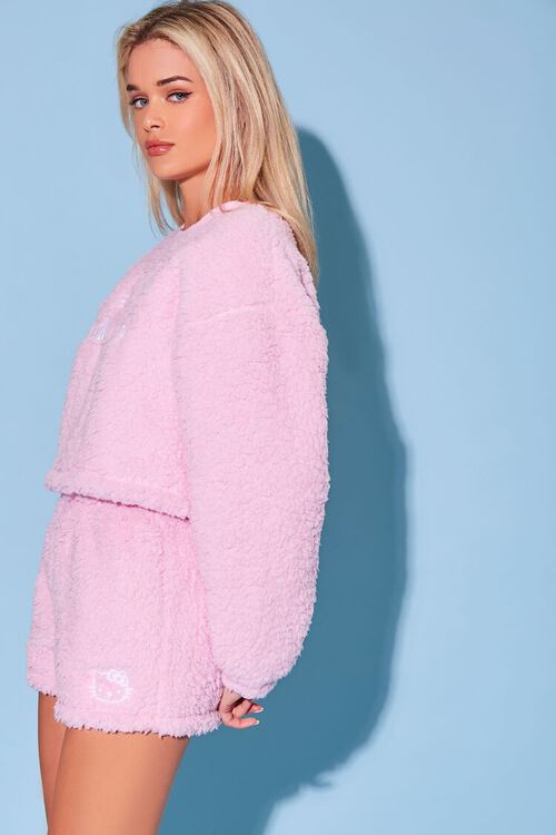PINK/MULTI Faux Shearling Hello Kitty Pullover, image 2
