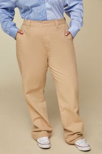 PINE BARK Plus Size Wide-Leg Pants, image 2