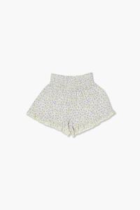 CREAM/MULTI Girls Floral Print Shorts (Kids), image 1