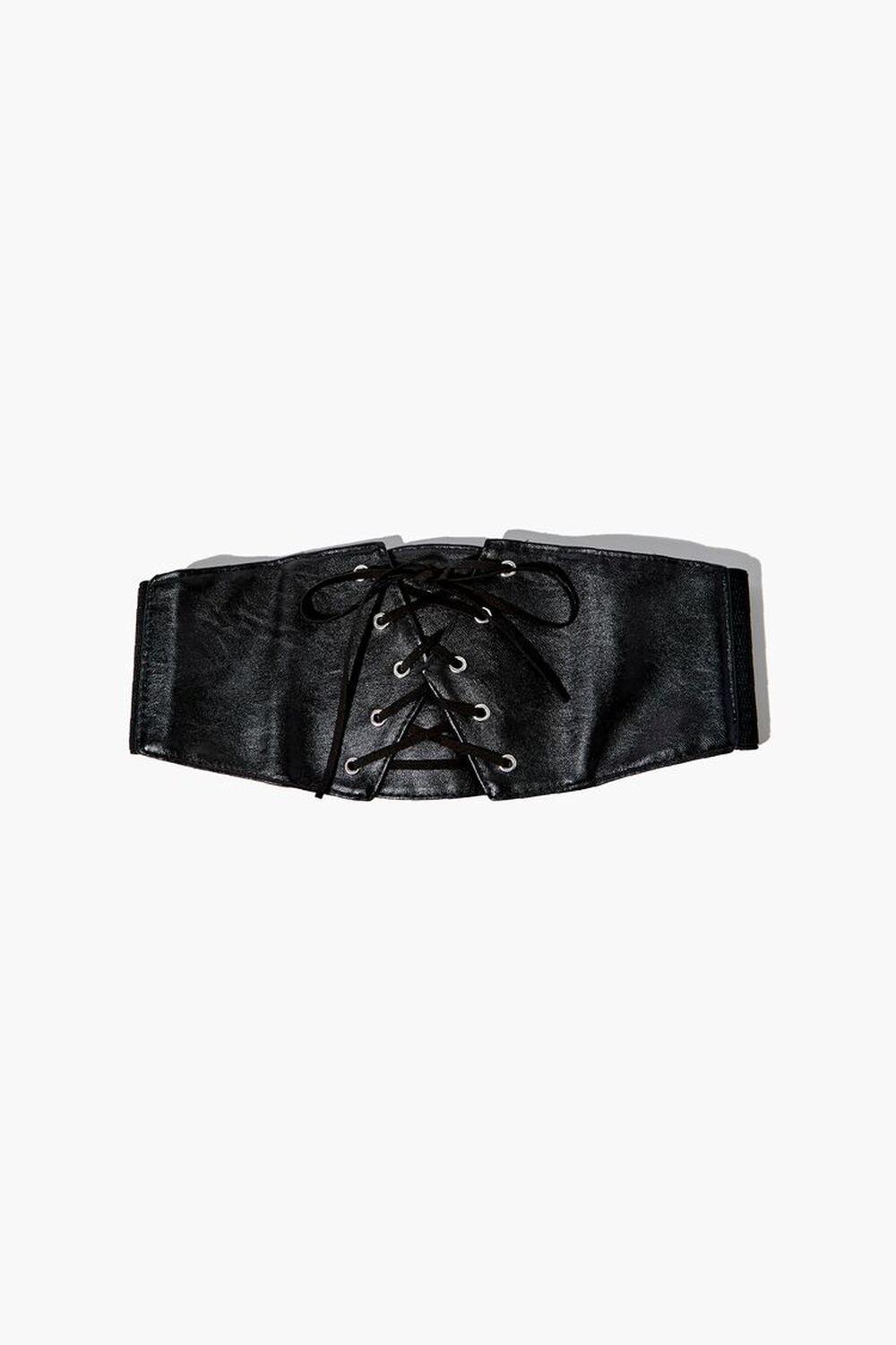Faux Leather Corset Belt