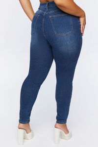 DARK DENIM Plus Size Skinny High-Rise Jeans, image 4