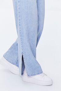 LIGHT DENIM Recycled Cotton Straight-Leg High-Rise Jeans, image 5