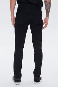 BLACK/RED Bandana-Patch Skinny Jeans, image 4