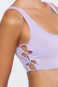 LILAC Ribbed Crisscross Cropped Tank Top, image 5