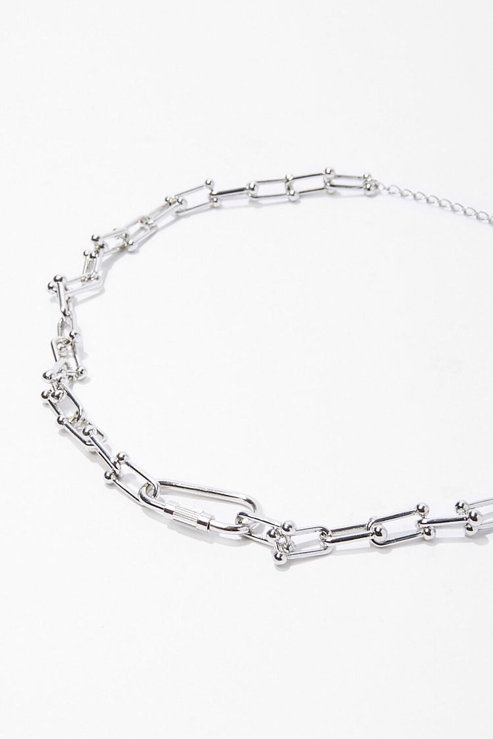 SILVER Toggle Chain Choker Necklace, image 2