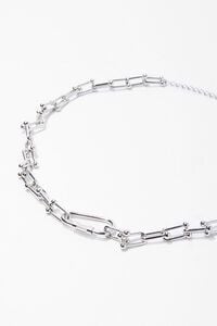SILVER Toggle Chain Choker Necklace, image 2