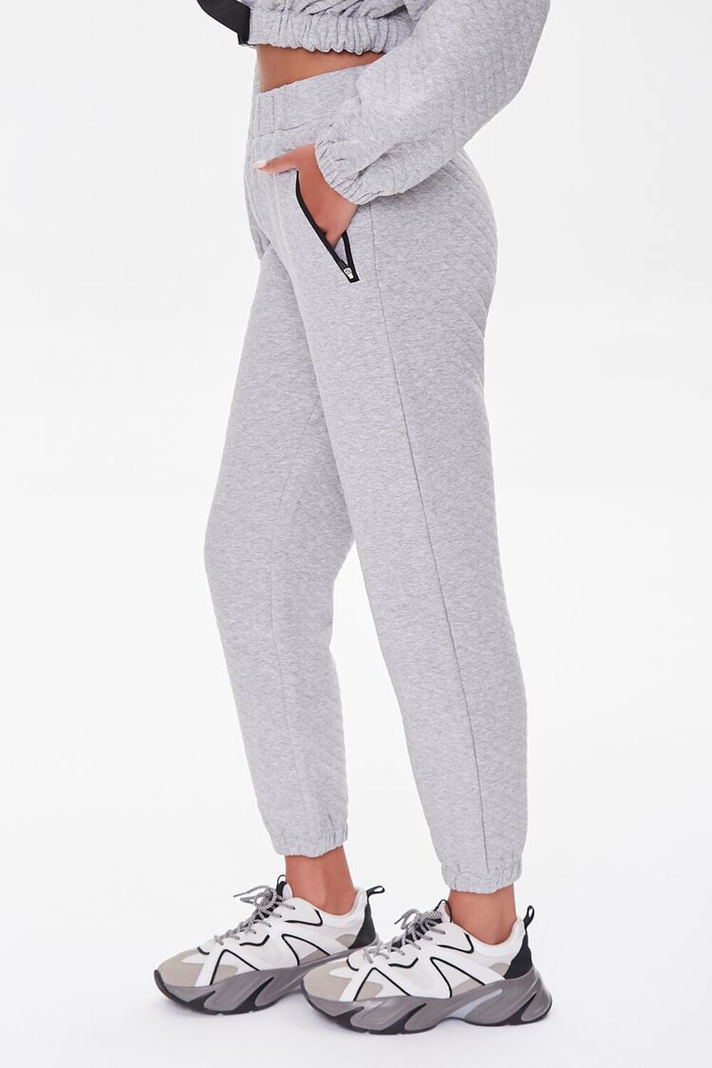 Quilted High-Rise Joggers