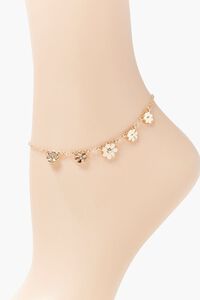 GOLD Daisy Charm Anklet, image 2