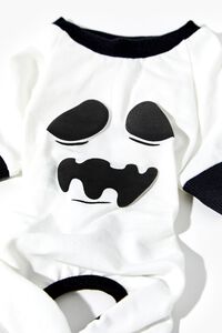 WHITE/BLACK Ghost Graphic Pet One-Piece, image 3