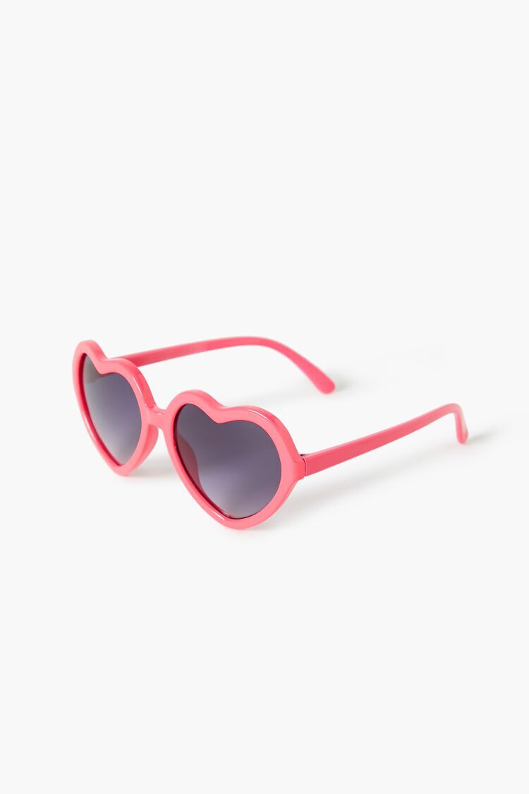 Girls' Plastic Heart Sunglasses- Cat & Jack™ Brown : Target