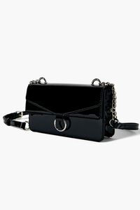 Faux Patent Leather Crossbody Bag, image 2