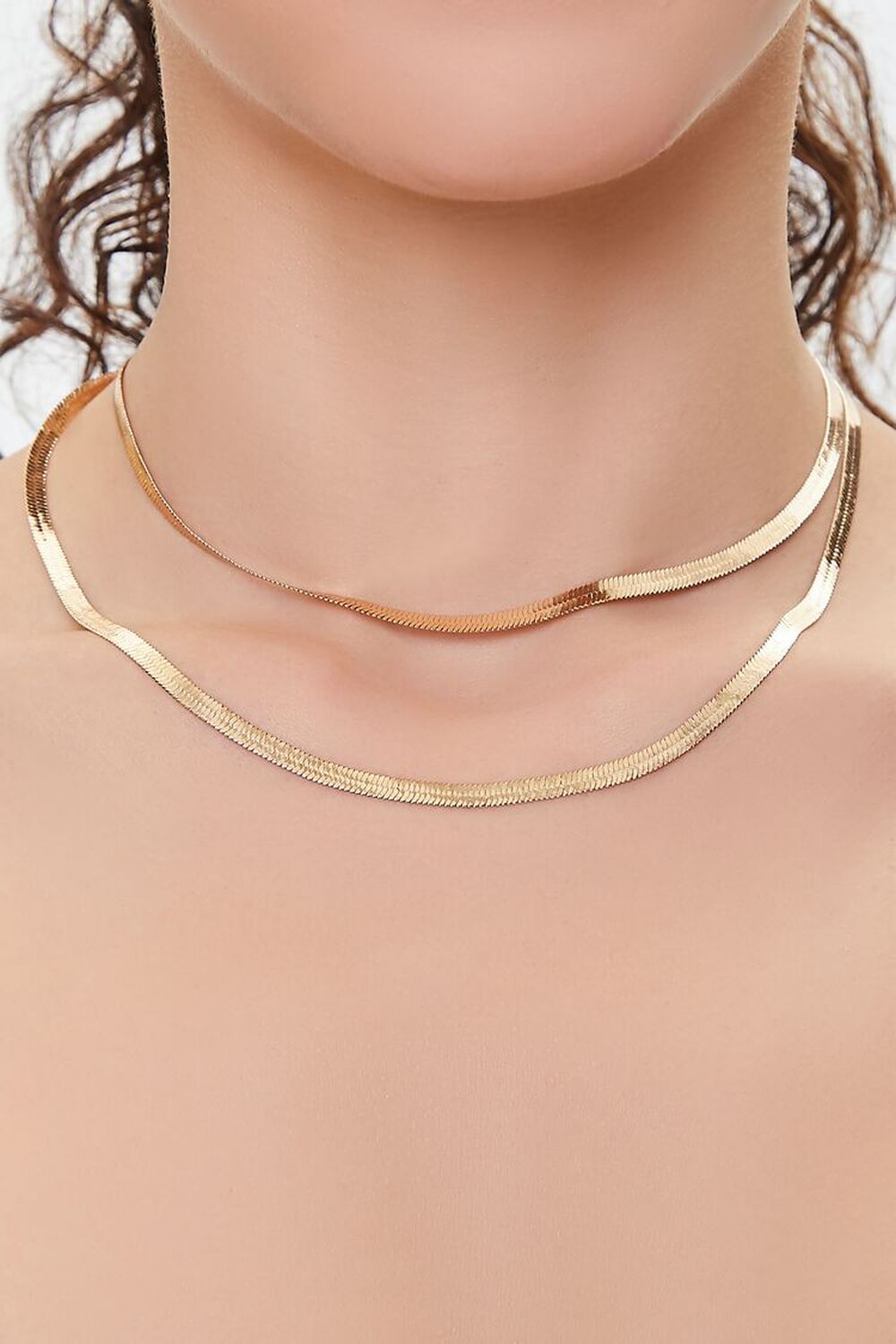 Layered Snake Chain Necklace, image 1