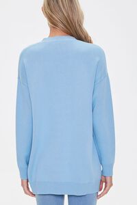 BLUE Drop-Sleeve Cardigan Sweater, image 3