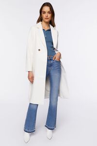 CREAM Faux Leather Double-Breasted Coat, image 6