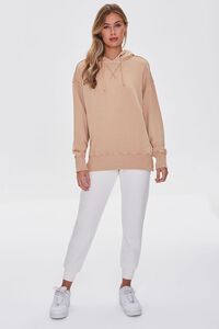 French Terry Drop-Sleeve Hoodie, image 4