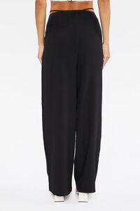 BLACK Cutout High-Rise Relaxed Pants, image 4