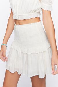 WHITE Off-the-Shoulder Top & Mini Skirt Set, image 6
