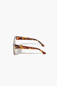 BROWN/MULTI Flat-Lens Square Sunglasses, image 3