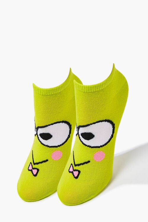 GREEN/MULTI Keroppi Ankle Socks, image 2