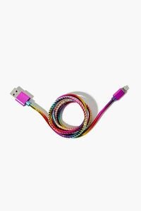PINK/MULTI Rainbow USB Electronics Charger, image 2