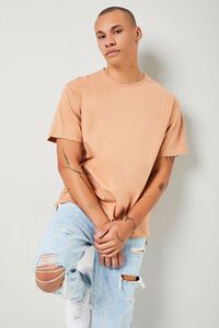LIGHT BROWN Essential High-Low Tee, image 1
