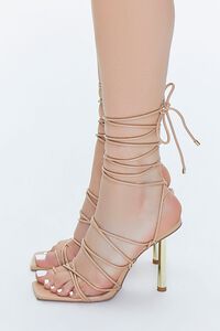 NUDE Lace-Up Stiletto Heels, image 2