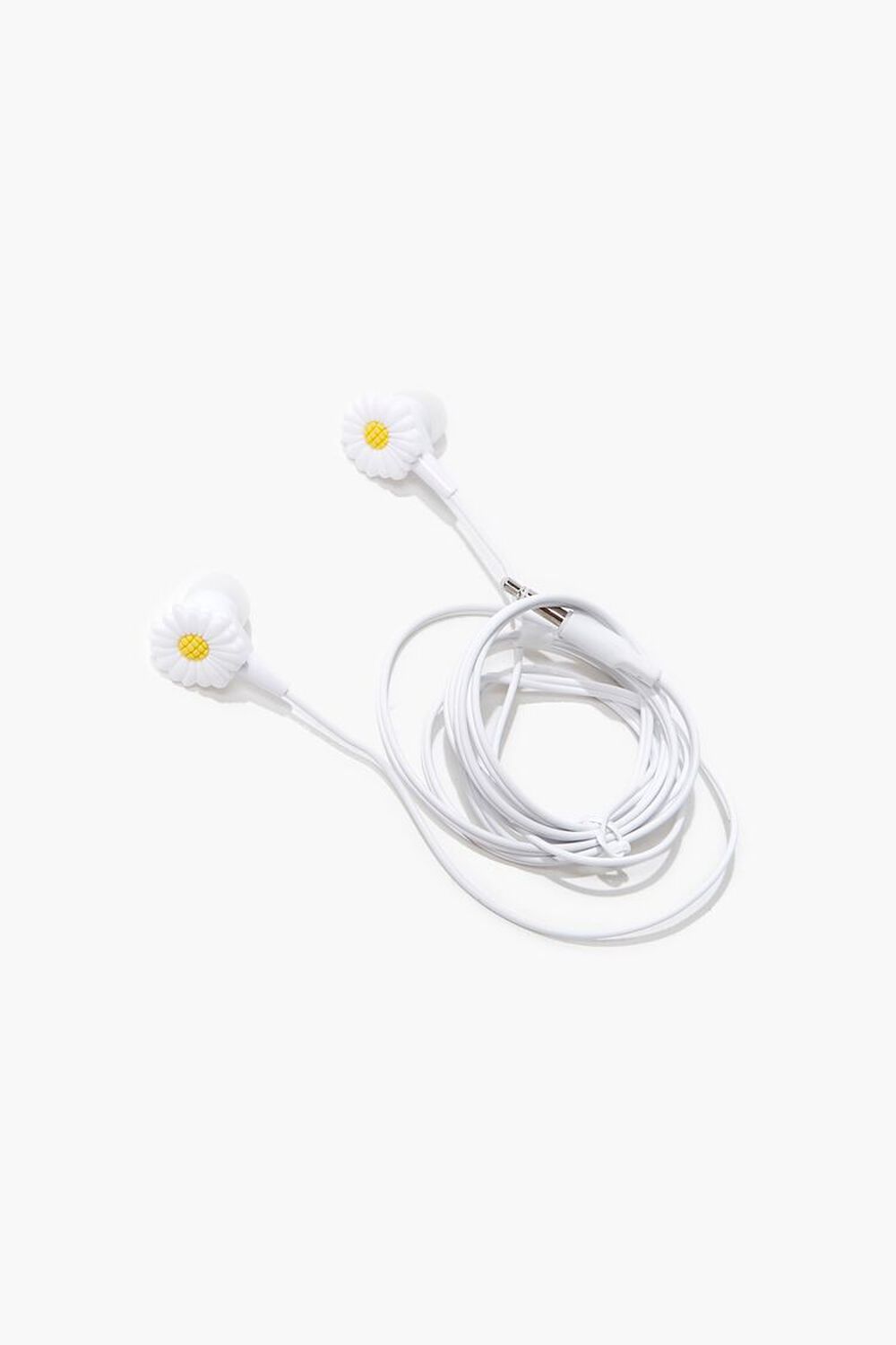 WHITE/MULTI Daisy Wired Earbuds, image 1