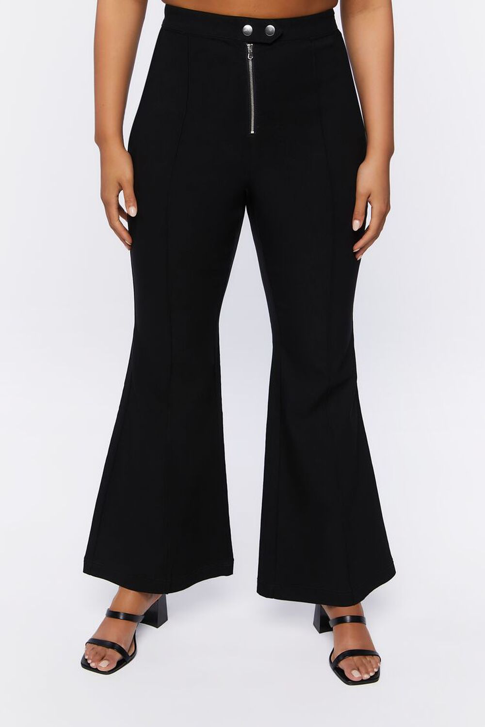 Plus Size High-Rise Flare Pants, image 2